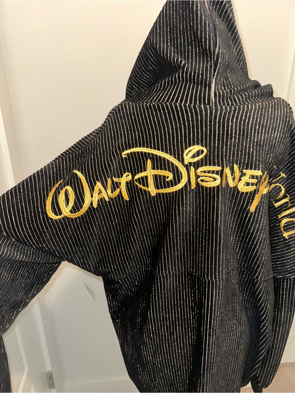 Walt Disney World 50th Anniversary Gold Luxe Spirit Jersey Hoodie Adult Large - Picture 6 of 11